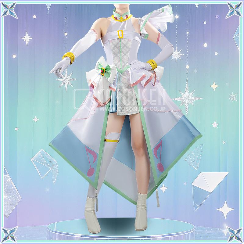 ゆき キュアズキューン コスプレ衣装 キミとアイドルプリキュア♪ キュアズキューン コスプレ衣装