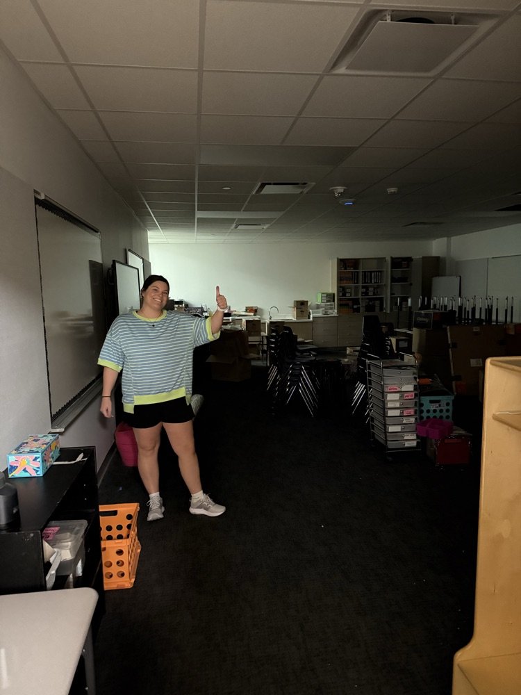 All of our teachers have been working so hard to get ready for the new school year.  I couldn't be more proud of the hours they've already put in preparing and improving.  Amazing dedication, even sometimes without electricity!