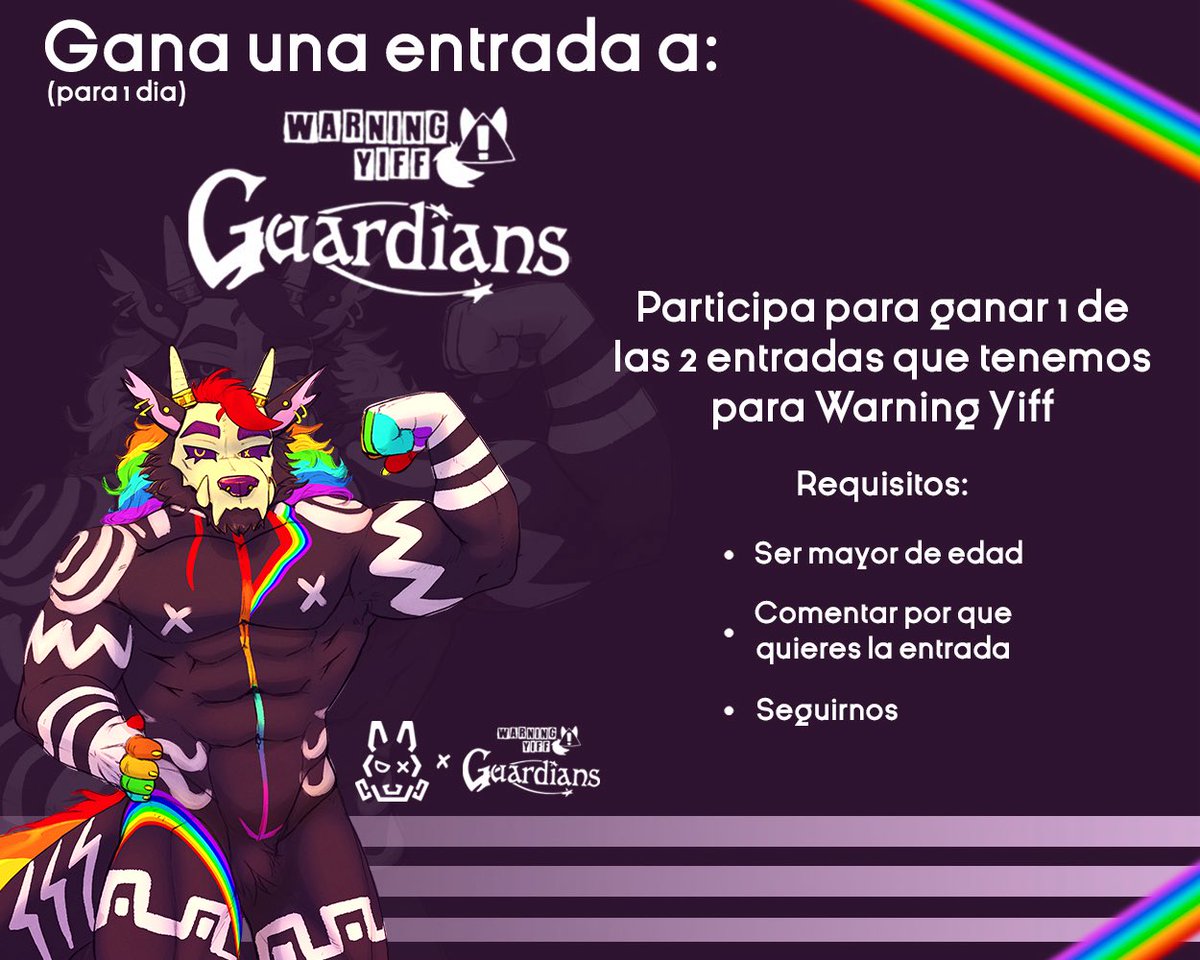 ¡Tenemos una sorpresa! 🎁

El próximo 16 y 17 estaremos presentes en Warning Yiff y ¡Queremos invitarlos a ir! 💖

(Pasaremos más información a los ganadores)

Estaremos regalando 2 entradas para 1 día, ¡Tú eliges !

Anunciaremos a los ganadores mañana, ¡Mucha suerte a todos! 😍