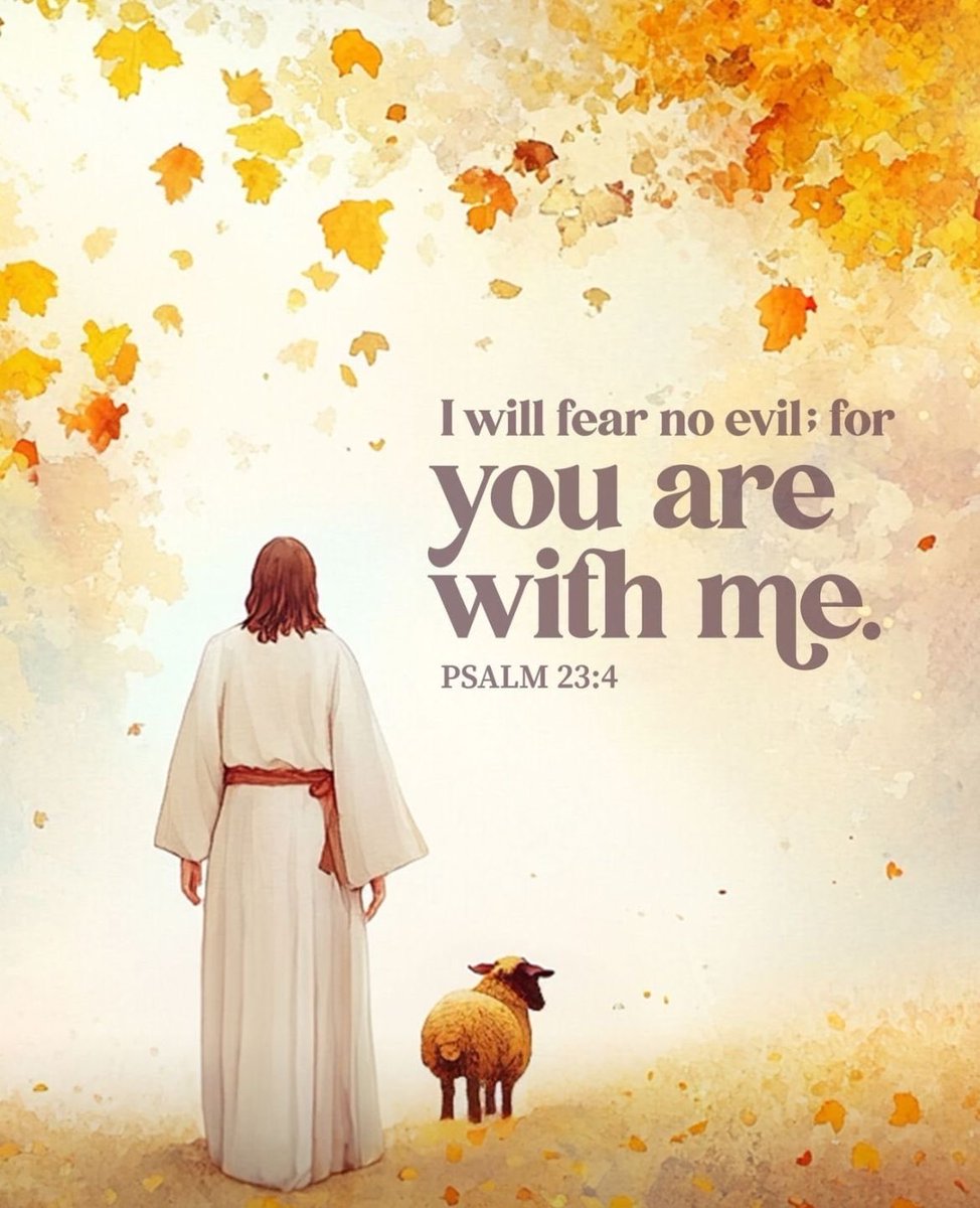 “Even though I walk through the darkest valley, I will fear no evil, for you are with me; your rod and your staff, they comfort me.”
Psalms 23:4