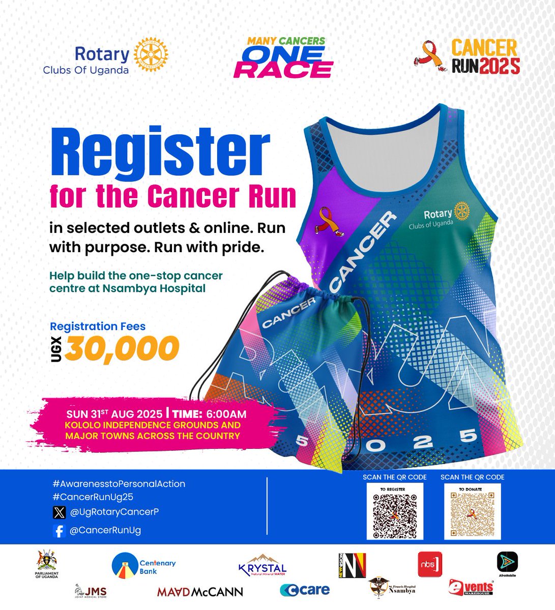 hellbrapper's tweet image. I will personally be there for 2025 Cancer Run Scheduled for August 31, 2025. This is not just a Run, the funds from this year’s Cancer Run Will support the Cancer Patient. Get your Vest at only UGX 30,000 and #SaveLives as you participate in #CancerRunUg25