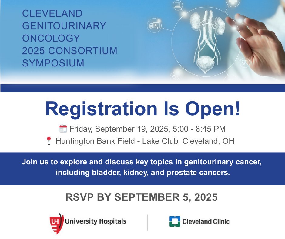 Pedro C Barata, MD MSc FACP (@pbaratamd) on Twitter photo 🌟Join us on Sept 19 for the Cleveland Genitourinary Oncology Consortium Symposium, co-hosted by <a href="/UHhospitals/">University Hospitals</a> & <a href="/ClevelandClinic/">Cleveland Clinic</a> . Help advance #GUOnc research. RSVP by Sept 5: form.jotform.com/251826610736155 <a href="/shilpaonc/">Shilpa Gupta</a> <a href="/caseccc/">Case Comp Cancer Ctr</a> <a href="/JasonBrownMDPhD/">Jason Brown</a> <a href="/MosheOrnsteinMD/">Moshe Ornstein MD</a> <a href="/GUONCGarciaJA/">JAGarciaMD</a> 🌟Join us on Sept 19 for the Cleveland Genitourinary Oncology Consortium Symposium, co-hosted by <a href="/UHhospitals/">University Hospitals</a> & <a href="/ClevelandClinic/">Cleveland Clinic</a> . Help advance #GUOnc research. RSVP by Sept 5: form.jotform.com/251826610736155 <a href="/shilpaonc/">Shilpa Gupta</a> <a href="/caseccc/">Case Comp Cancer Ctr</a> <a href="/JasonBrownMDPhD/">Jason Brown</a> <a href="/MosheOrnsteinMD/">Moshe Ornstein MD</a> <a href="/GUONCGarciaJA/">JAGarciaMD</a>