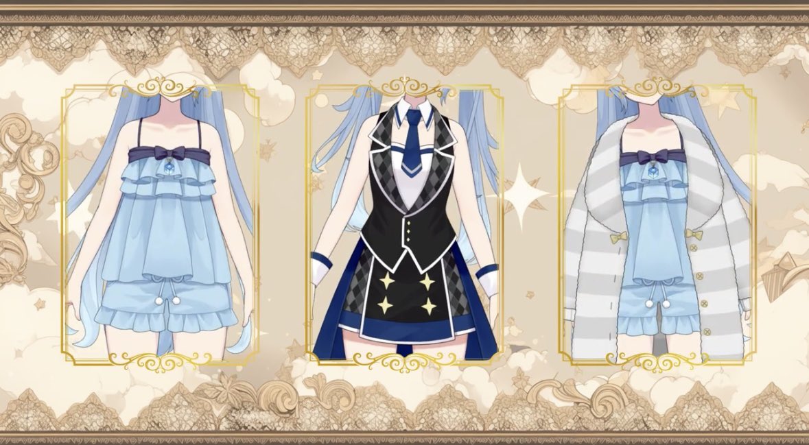 お疲れ様〜！
お昼ごはんタイムだよ🍙
今日は会社がとても静かだよ！
ライルは電話番なので出社です。

2025年8月10日に
#ティザーPV を投稿したよ！
youtu.be/0ewDPZ5b0wQ

見てくれて本当にありがとう！！

🩵今日のピックアップ場面🩵

「ライルの通常衣装と部屋着」

#新人Vtuber