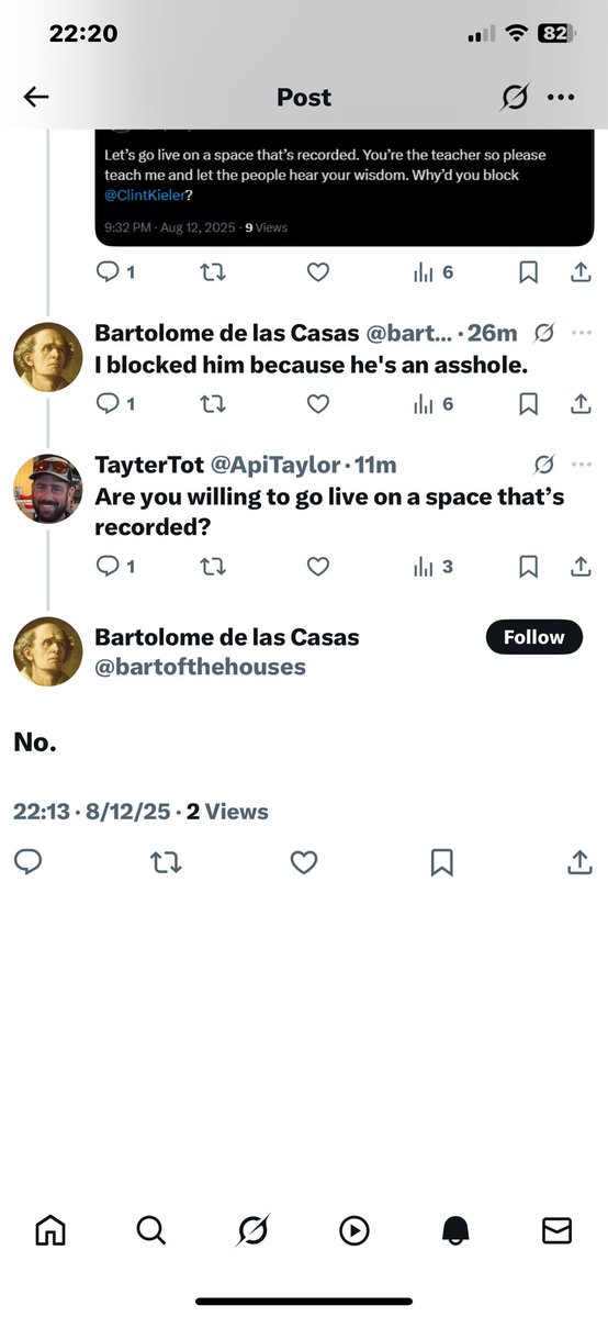 TayterTot (@apitaylor) on Twitter photo So it’s settled. <a href="/bartofthehouses/">Bartolome de las Casas</a> is a coward hiding behind a keyboard and doesn’t like it when confronted with truth. Stop wasting your time. BTW <a href="/ClintKieler/">Clint Kieler ⚖️</a> you’re an arsehole. 🤣🤣 So it’s settled. <a href="/bartofthehouses/">Bartolome de las Casas</a> is a coward hiding behind a keyboard and doesn’t like it when confronted with truth. Stop wasting your time. BTW <a href="/ClintKieler/">Clint Kieler ⚖️</a> you’re an arsehole. 🤣🤣