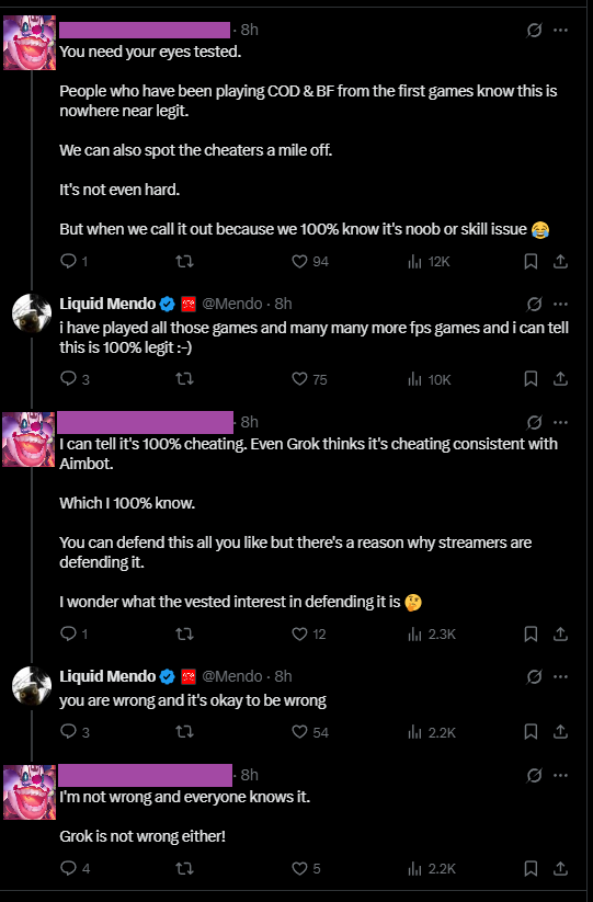 Even Grok thinks it's cheating