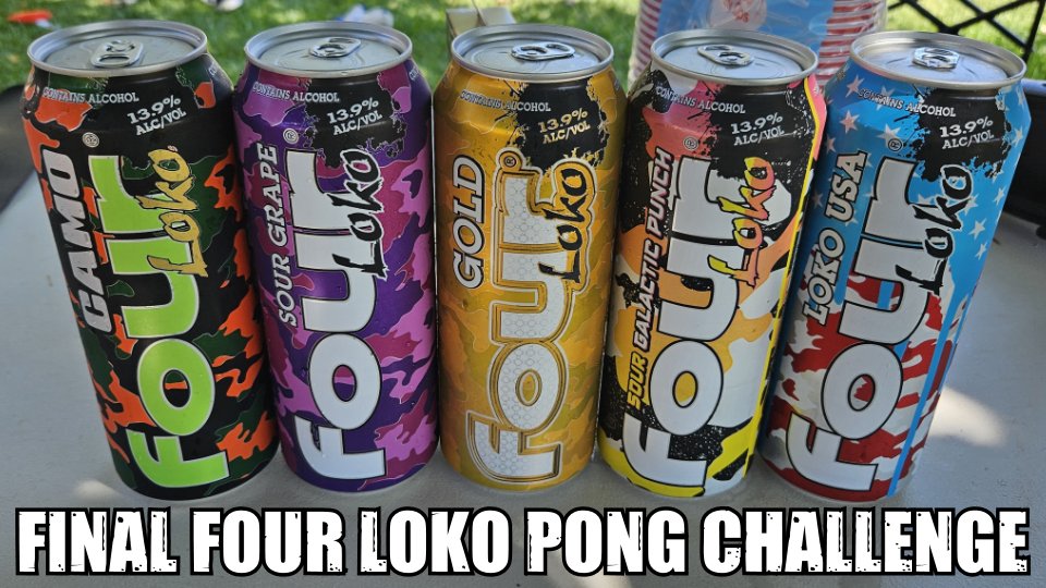 WrecklessEating's tweet photo. Was able to finish editing the final Four Loko pong challenge! It's available for Patreon backers at the $2 tier!

https://t.co/Ln4YJ3aIPh https://t.co/44Gtih1sOS