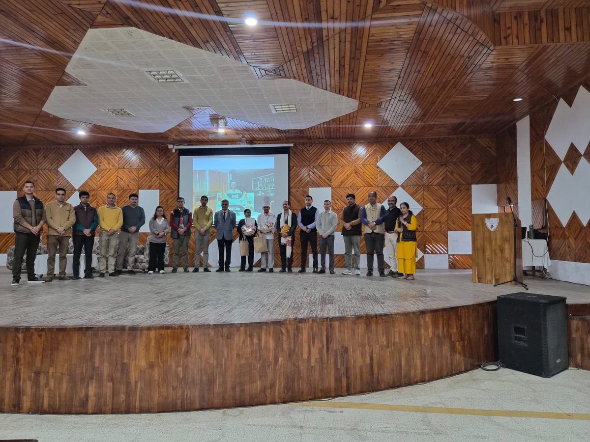 Felicitation ceremony for  Mr. Rahul and Ms. Yogini for  qualifying and winning for final round of PHDCCI Young chef competition held at AIHM Chandigarh.