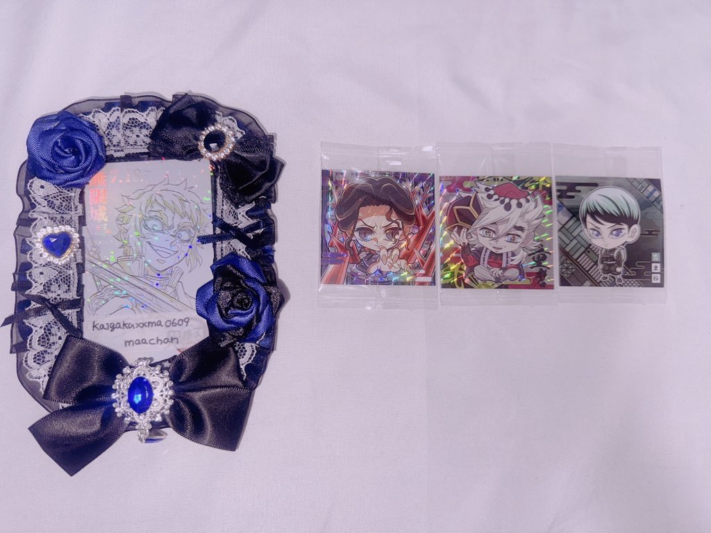 Kaigakuxxma0609's tweet photo. ┈┈┈┈┈┈♡交換取引♡┈┈┈┈┈┈

鬼滅の刃 にふぉるめ ディフォルメウエハース ディフォルメ 其ノ十三 にふぉるめーしょん 無限城

譲┊画像参照
求┊ＳＲ獪岳 ／ 極レアしのぶ・胡蝶姉妹(ＦＦ様分)

⿴ 纏めての方優先
⿴ 極レアは比率交換ｏｒノーマルを含むお取引優先
⿴ ＳＲ⇔ＳＲ同士 https://t.co/s553fgE9MK
