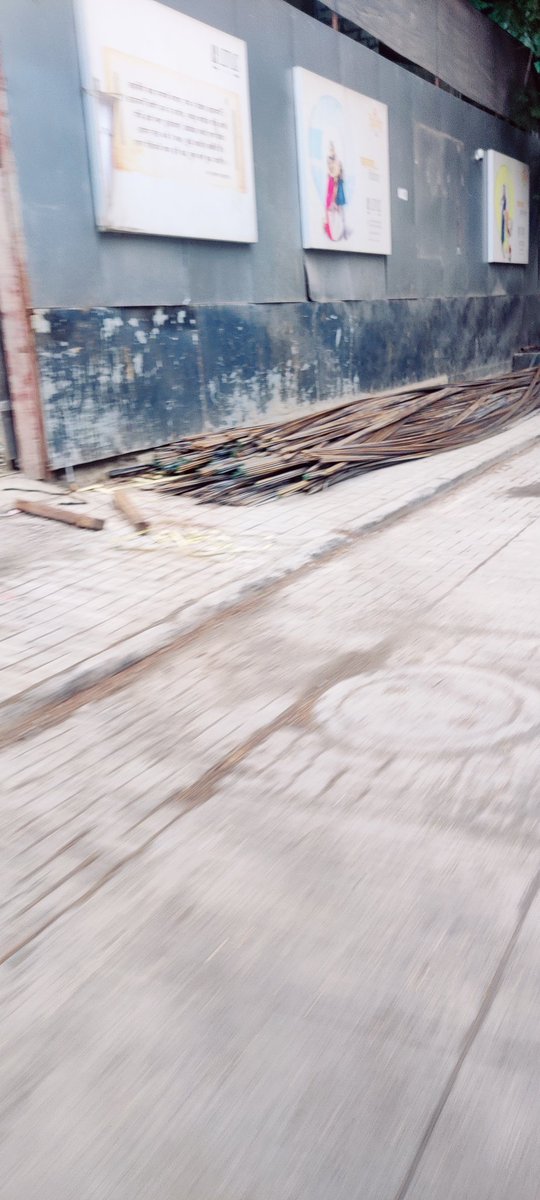 jayantd98300514's tweet photo. @ShefVaidya Constructions in Shivteerth Nagar Paud Road are blatantly using footpath for various construction activities, this forces pedestrians to walk on a vehicle carriage width, prone to accidents. Attached photos are from either side of Ganesh temple in Shivteerth Nagar Paud Road https://t.co/XQ7x0dym3N