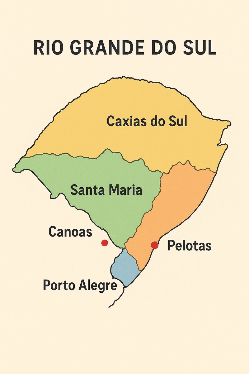 emocionadoreal's tweet photo. Pedi pro chatgpt criar uma imagem do mapa do Rio Grande do Sul kkkkk https://t.co/VA2Z028rpg