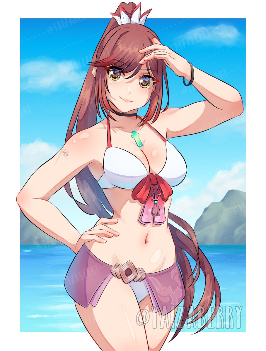 “Summer isn't my favorite season... Far too hot. But at least I look good in a swimsuit.”