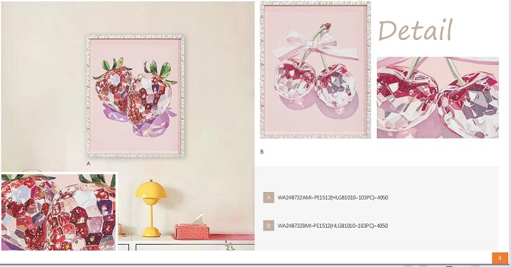 The pink series of framing prints
wadoupicture.com
E-mail:wadou50@wadoupicture.com