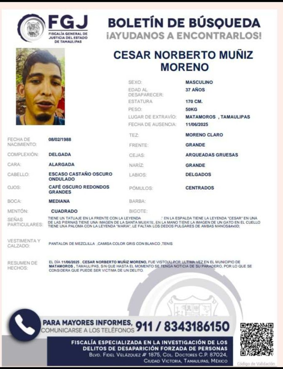 ORDENADORCOM's tweet photo. Buscan a César  Norberto Treviño Moreno extraviado en #Matamoros #Tamaulipas
#Tampico #CdVictoria #NuevoLaredo #Veracruz https://t.co/0f7TZYoNcL