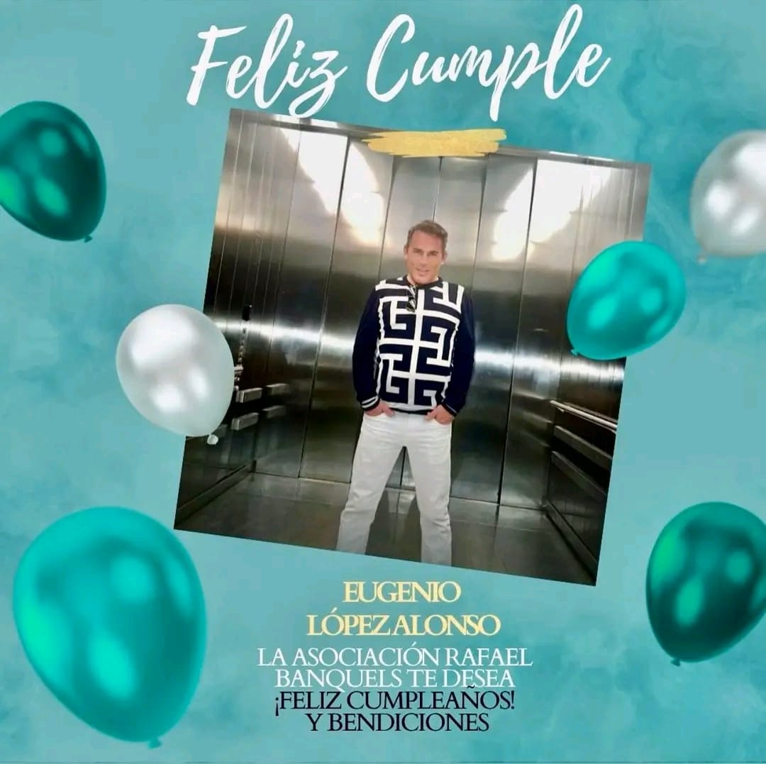 La Asociación Rafael Banquels Felicita a don Eugenio López, con motivo de su cumpleaños.
Muchas felicidades don Eugenio! 🎉🎊🎈🍾 <a href="/jumex/">jesus eduardo huerta</a>.oficial
Muchas gracias por todo!