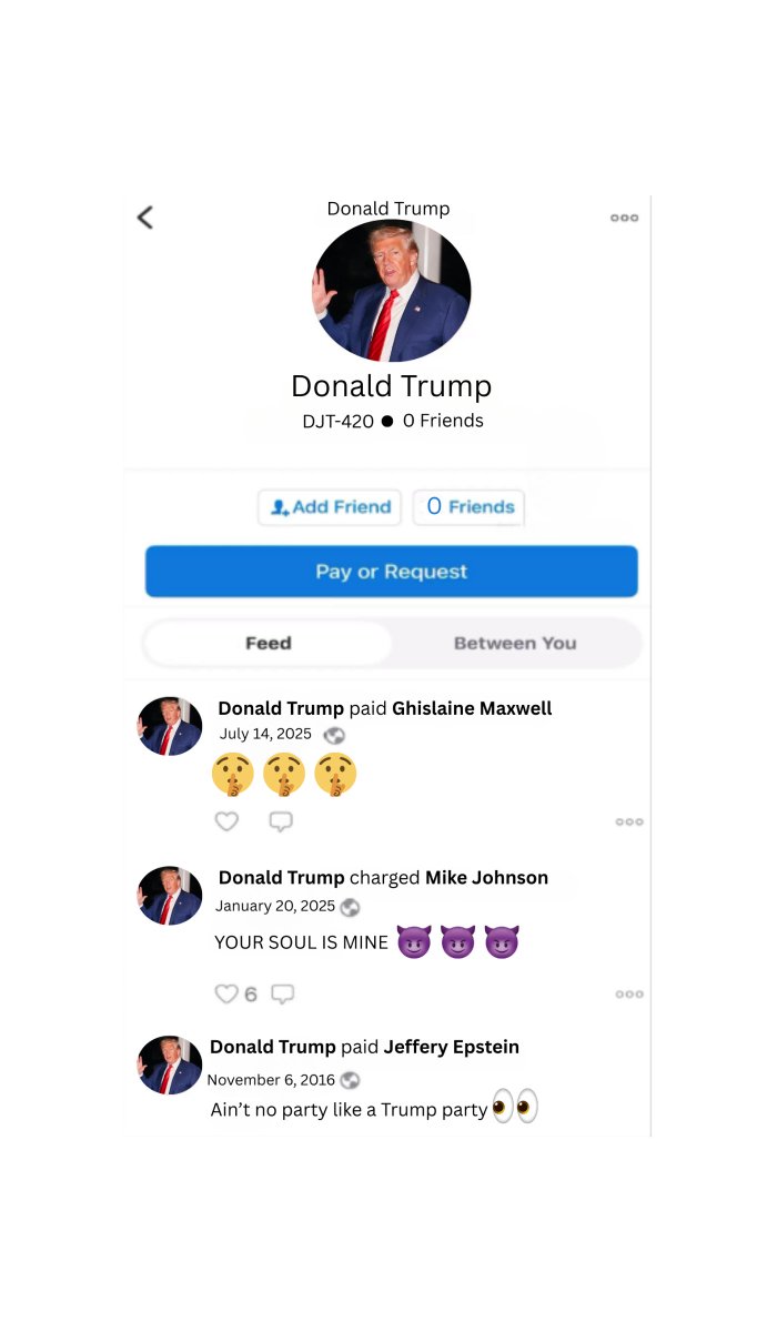 HouseMajPAC's tweet photo. BREAKING: Donald Trump's Venmo was LEAKED #VenmoGate https://t.co/WGqeYHCqdL