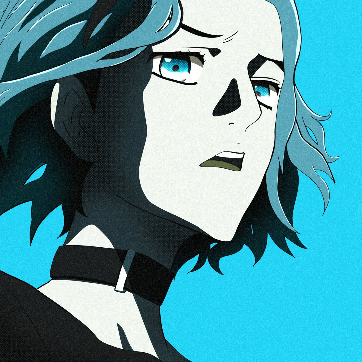 Decided to practice a bit last night and try working with just one main color, kind of similar how the Persona games do their artwork.