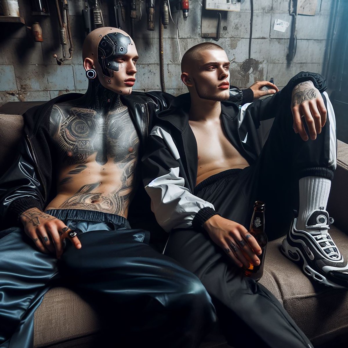 CyberhoodBoy's tweet photo. Cyberhood chilling.

#scally #gayscally #cyborg #cyborgs #tracksuitfetish @CyberhoodBoy https://t.co/JFAtVoBXNw