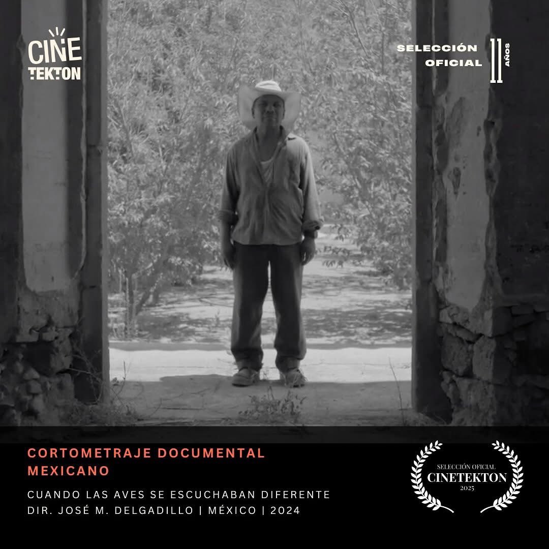 Mi gente Poblana 🗣️ en el marco del Festival CINETEKTON del 17 al 27 de Septiembre, se va a proyectar “Cuando Las Aves Se Escuchaban Diferente”, por si tienen chance de ir a verla. Le puse mucho amor a la dirección de foto de este docu ✨