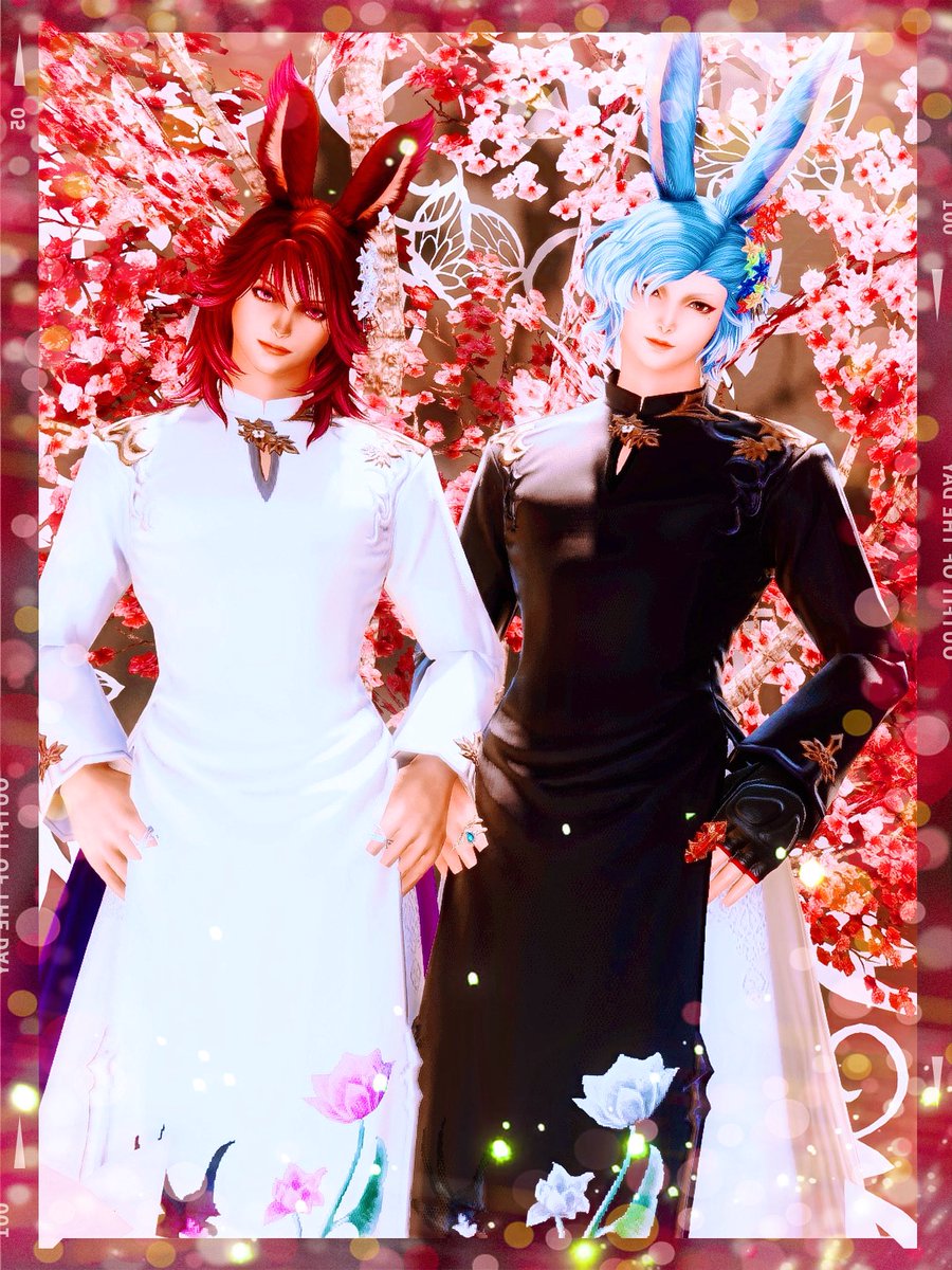 「 アオザイ 」

和風の素敵なスタジオさんでアオザイのお揃いコーデ🤍🖤
今日も素敵な1日を〜✨
#FFXIV #おはウサ #うさお #Lapistudio