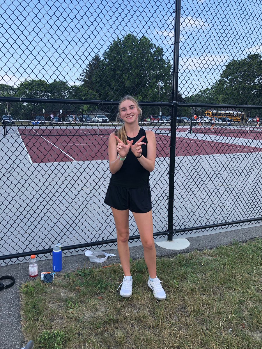 Match 2 - tough 1-4 loss to North Ridgeville.  Senior Maria R with the win at 2nd Singles 6-2, 6-0.