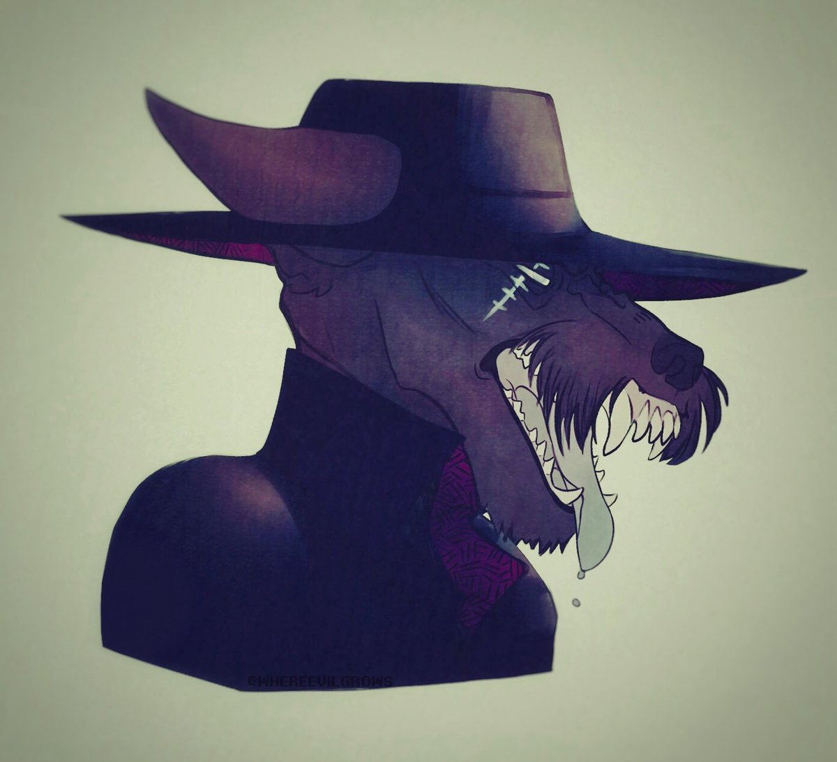 WhereEvilGrows's tweet image. I also did these a million years ago of our beloved Spades Slick as a Scottie dog. If ya know, ya know.

#homestuck #homestuckintermission #spadesslick #midnightcrew #anthro