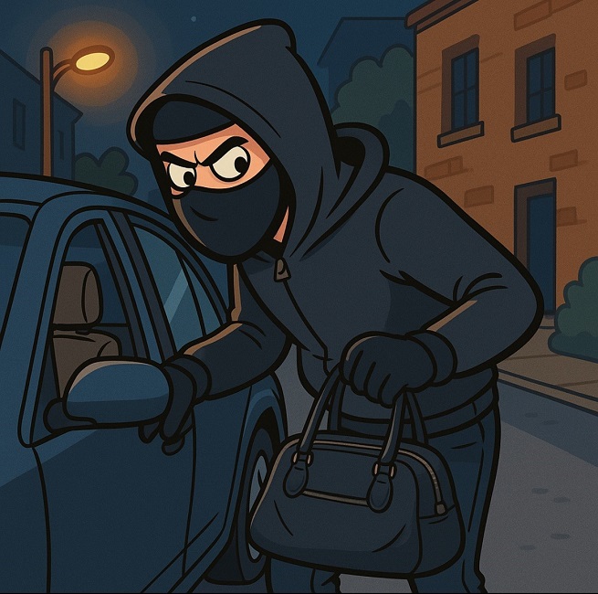 LangleyRCMP's tweet image. 🚗 Pro Tip Tuesday🚗
“Thieves Love Window Shopping.” Leaving valuables in your vehicles is basically advertising: “Free stuff here!” 🎯

Pro tip: Take it, hide it, or lock it up.

#protiptuesday