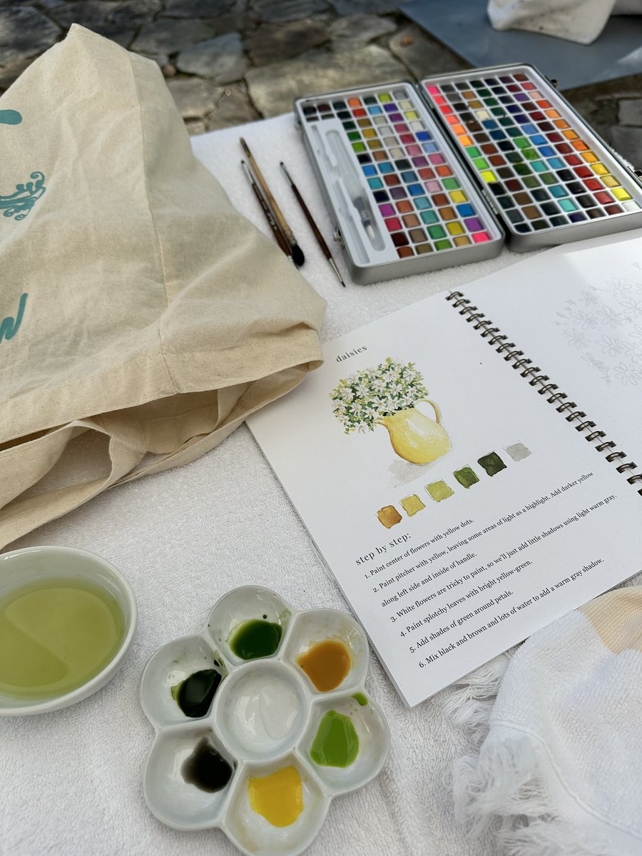 Painting by the pool kind of day