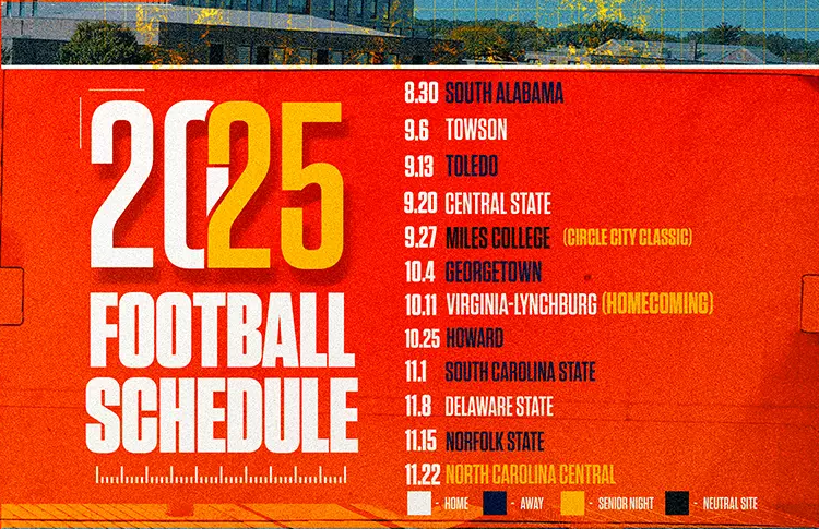 2025 Morgan State Football Schedule #grizzlyondeck