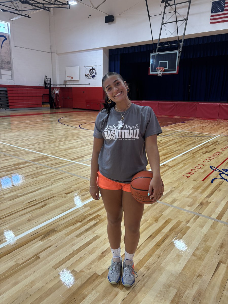 Senior year…NEW COURT!! <a href="/iwaccbasketball/">Incarnate Word Academy Angel Basketball</a> #home #tradition