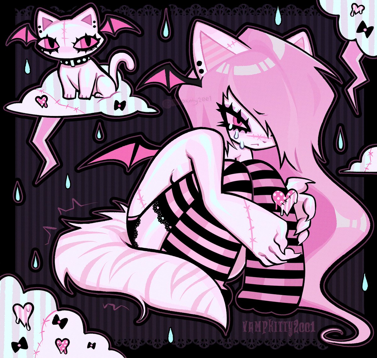 poor kitty ߹𖥦߹