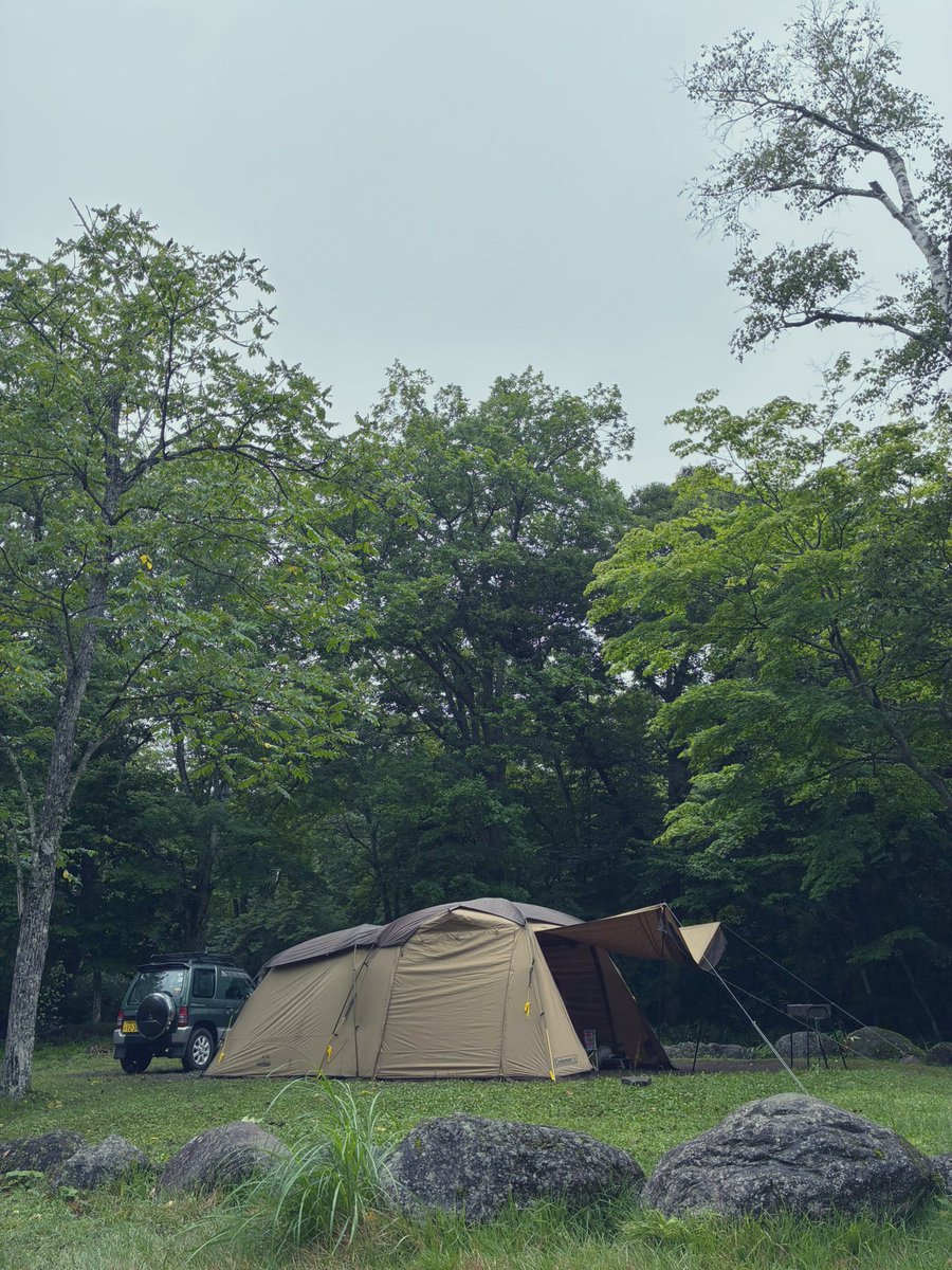 涼しい〜✨

#駒出池キャンプ場