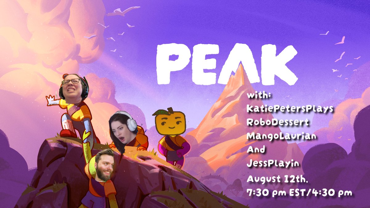 PlayKatiePlay's tweet photo. Today, we aren't just PEAKing, we're ascending with friends 🗻

@TheJessPlayin 
@robodessert 
@Mangolaurian 

🧗 https://t.co/NUywhzKgYb https://t.co/jClCnWeheZ