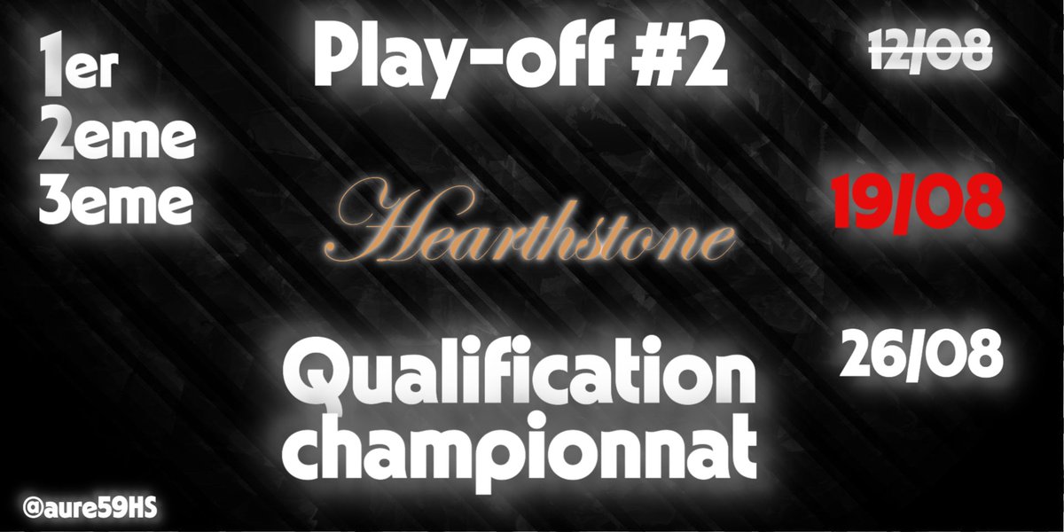 aure59hs's tweet photo. Vérifiez ce tournoi play-off #2 championnat hs sur Battlefy https://t.co/GoroEh6bHS via @Battlefy https://t.co/2dhZYRRBqW