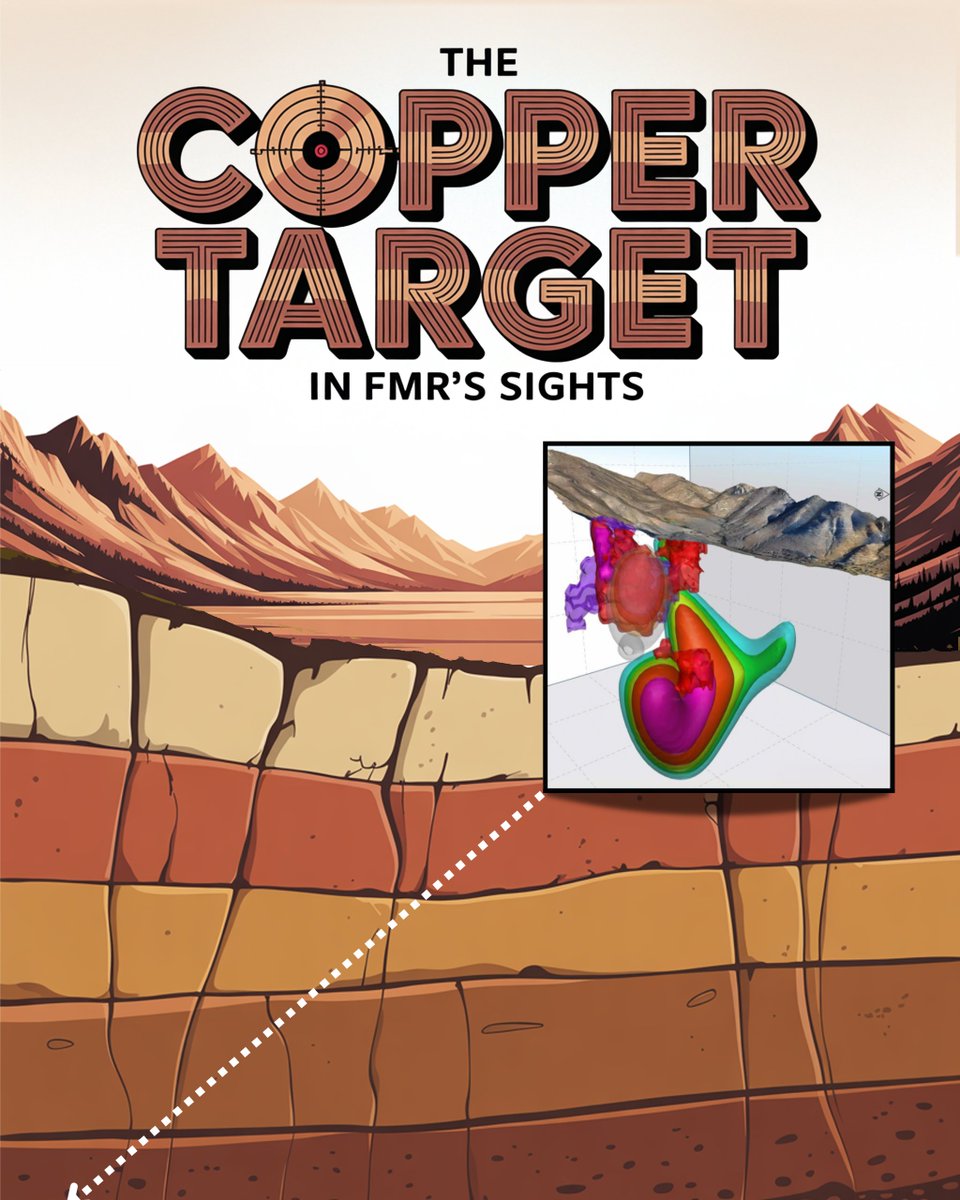 Chile has some of the world’s biggest copper mines. This glowing target in FMR Resources’ model has the same kind of signature – and it’s nearly drill time.

👉 Read more: equitiesclub.com/copper-insight…