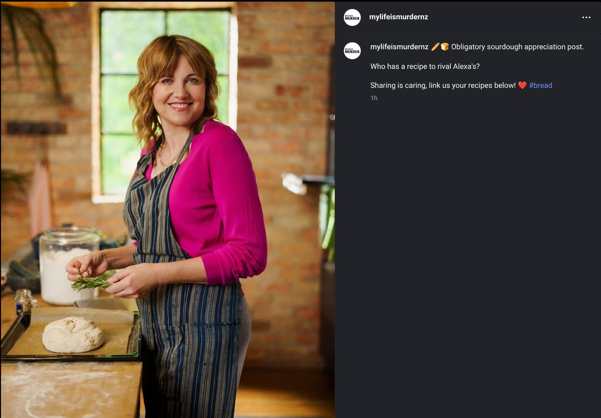 Klippart's tweet photo. New image of #AlexaCrowe @RealLucyLawless on @MLIM_TV official Instagram and Facebook. #LucyLawless #MyLifeisMurder
https://t.co/VJVvSEAswZ
https://t.co/ykvbs5E5Dl https://t.co/TyPeAE2gq3
