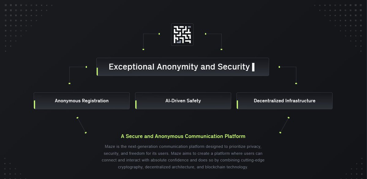 jollygreenmoney's tweet photo. Brand New Small-Cap ETH Altcoin Launch 💎

This is how big money is made in Ethereum altcoin season.

Finding potential blue-chip alts with NO PRE-SALEs and NO VCs on the day they launch and getting in before the masses.

This coin has all the makings of the next 50-100x 👇

✅ ETH utility play
✅ Tiny market cap
✅ Game changing technology

$MAZE - Maze App has built the anonymous, private, encrypted messaging app that the market has been begging for 🔒

Now that ETH altcoin season has officially begun we need to be on the lookout for legitimate projects with real tech that are launching, and imo $MAZE / @maze_chat fits the bill 🤝

The timing could not be more perfect.

Recently Telegram (which has 1 Billion users) changed their policy from being fully private and encrypted to sharing user data with authorities and governments.

People are not happy about this, and $MAZE has built the solution:

☑️ Anonymous registration
☑️ AI-Driven safety
☑️ End-to-end encryption
☑️ Anonymous one-time chats
☑️ Onion routing
☑️ Self-Destruction mode

This is the ultimate privacy messaging app.

Why else do I like $MAZE?

Well, other than the fact it has all the tailwinds from ETH utility altcoin season + it has a tiny market cap seeing as it just launched today...

But they are going to be implementing a revenue share model for $MAZE token holders, who will receive a share of all platform-generated revenue. No need for staking to be eligible for this either.

So the more people who want a truly private messaing app -> more people using Maze App -> more revenue made by Maze App -> more revenue paid out to $MAZE holders.

I like it 🤑

Again, finding brand new legit altcoins right when they launch is a great way to make serious gains in altcoin season.

$MAZE CA: 0x4b5AaE28e585a7C28d1A7Bba70BBb5fD376Eabb9

Disclaimer: Obviously new small cap crypto launches are very risky. Do your own research. No guarantees of any financial gain.