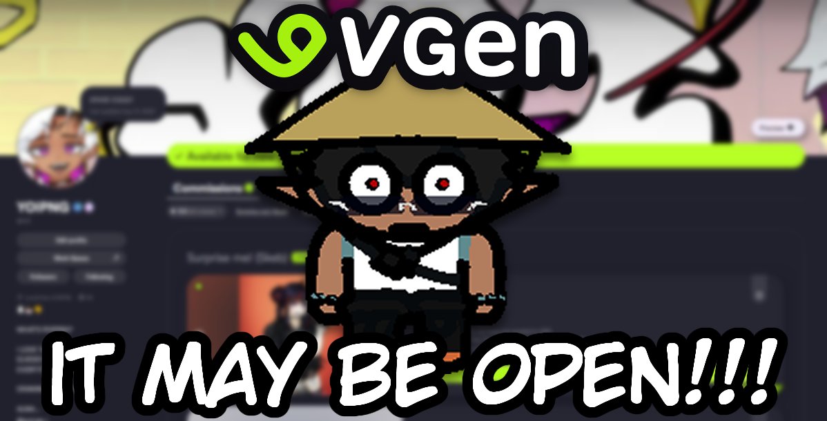YOIPNG's tweet photo. MY THANGS BE OPEN ONCE MORE!!! 
#VGenOpen #VGen https://t.co/0e9KE6CSqr