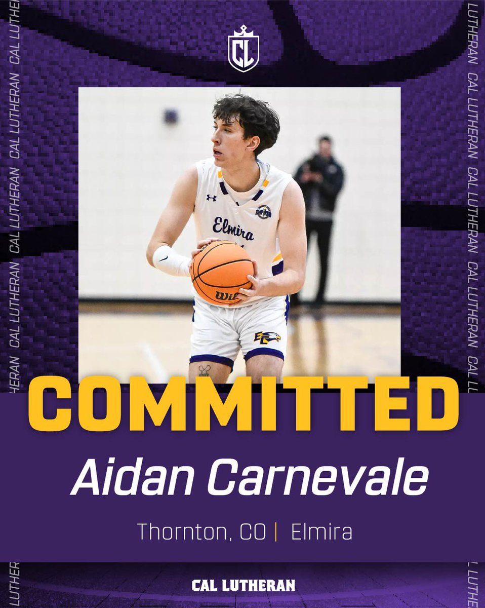 Kingsmen Basketball (@clumbasketball) on Twitter photo Introducing the final member of our 2025 class, Aidan Carnevale!
A native of Colorado, Aidan is joining us from DIII Elmira.
Welcome to Cal Lutheran, <a href="/AidanCarnevale/">Aidan Carnevale</a> !! #GoKingsmen Introducing the final member of our 2025 class, Aidan Carnevale!
A native of Colorado, Aidan is joining us from DIII Elmira.
Welcome to Cal Lutheran, <a href="/AidanCarnevale/">Aidan Carnevale</a> !! #GoKingsmen