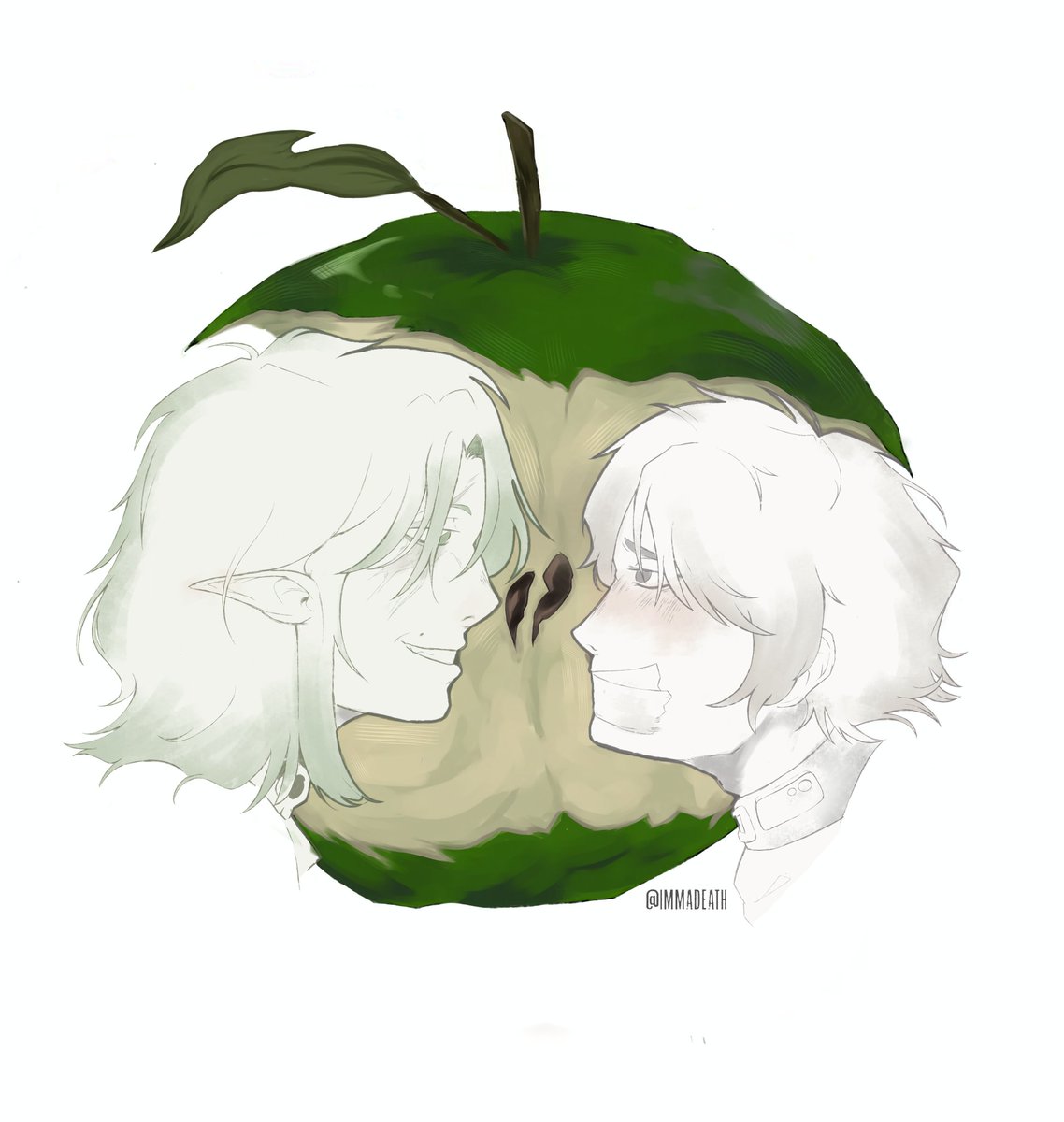 immadeath's tweet photo. Rotten apple trend. 
#Trending #drawing #art https://t.co/PjASeoUqKP