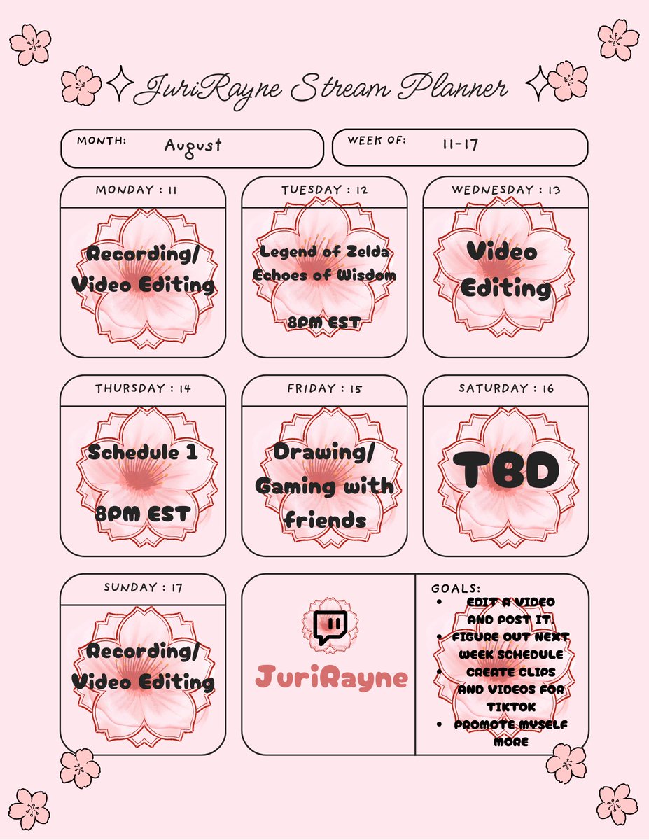 JuriRayne's tweet photo. Twitch stream schedule
#twitchstreamer #vtuber #twitchschedule  #contentcreator #streamschedule https://t.co/vKOCt48ALx