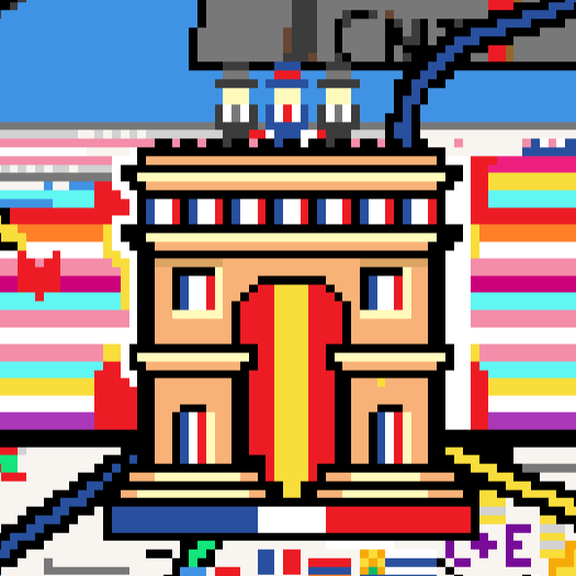 nikoxdayo's tweet photo. hm? who's that on top of the arc de triomphe? 🤔🤔🤔 https://t.co/zM022ESgew