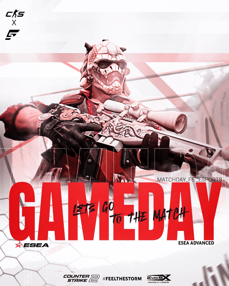 F5 Esports (@f5_hqs) on Twitter photo Time to bounce back! πͺοΈ
π΄ <a href="/gibby_atl/">Gibby_ATL</a>
βͺοΈ @enzo_cs2
π΄ @Holyjsp
βͺοΈ @jvclx1
π΄ <a href="/Ravenzs_cs/">Tyler</a>
π #GuandongTigers
π9:00 Est
π(In Replies)
ποΈ<a href="/Buckethead_cs/">Buckethead</a> <a href="/AllinGaming23/">All In Gaming</a>
#FeelTheStorm | #F5CS2 Time to bounce back! πͺοΈ
π΄ <a href="/gibby_atl/">Gibby_ATL</a>
βͺοΈ @enzo_cs2
π΄ @Holyjsp
βͺοΈ @jvclx1
π΄ <a href="/Ravenzs_cs/">Tyler</a>
π #GuandongTigers
π9:00 Est
π(In Replies)
ποΈ<a href="/Buckethead_cs/">Buckethead</a> <a href="/AllinGaming23/">All In Gaming</a>
#FeelTheStorm | #F5CS2