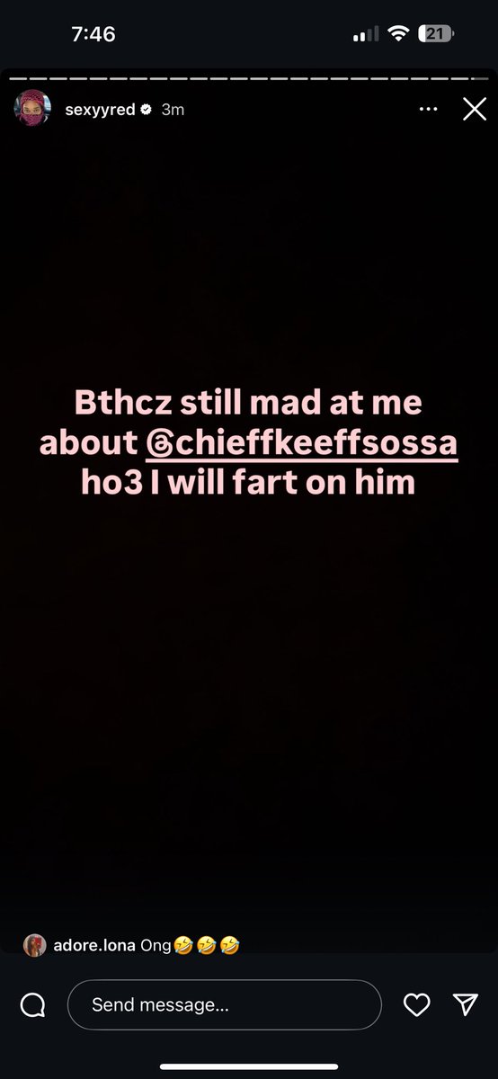 Sexyy Red threatening to fart on Chief Keef