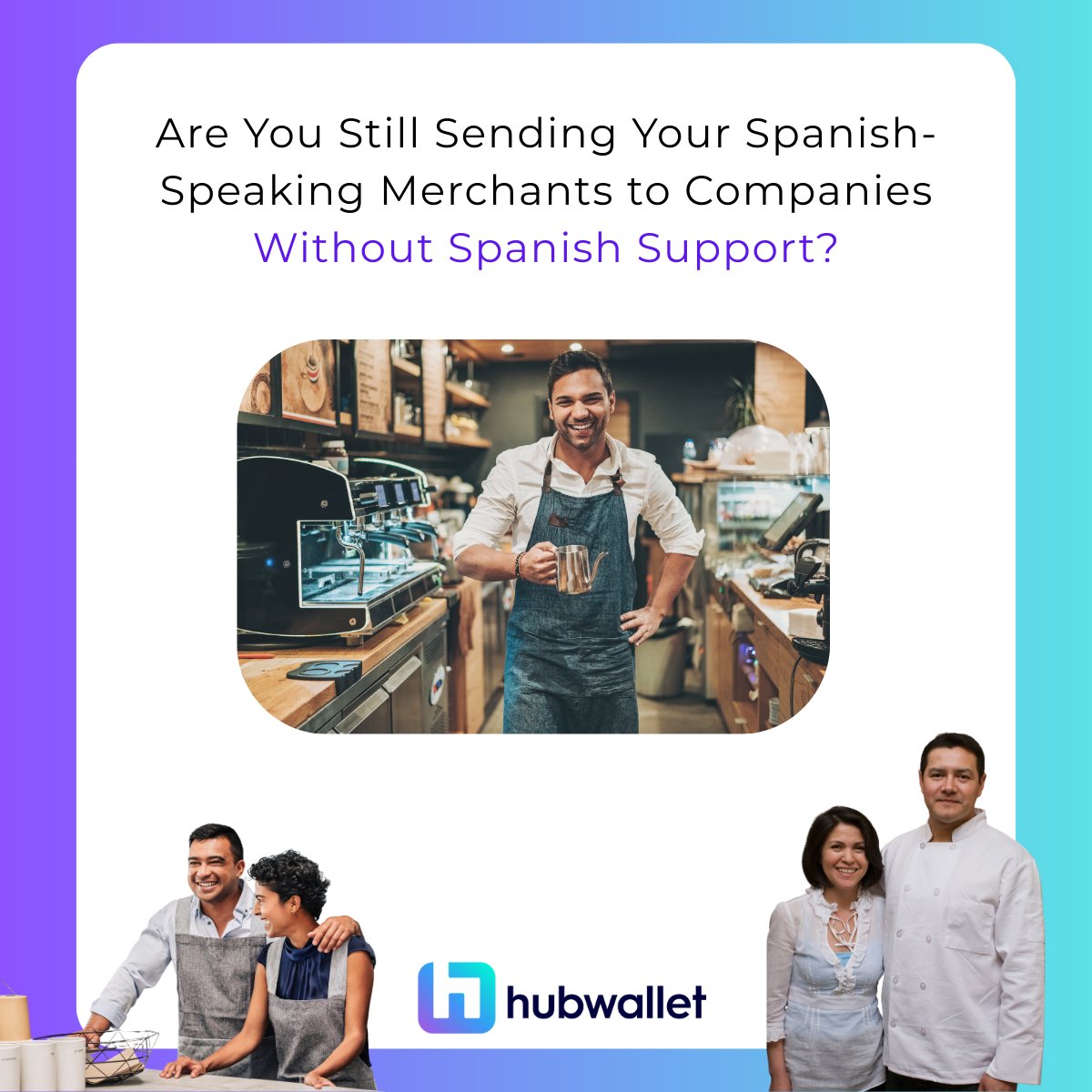 TheMerchantSol's tweet photo. Running a business is hard enough, language shouldn’t be a barrier.
At Hubwallet, we offer bilingual, multicultural support so you can get help in your language, when you need it.
Because every merchant deserves service that understands them.
📩 Contact us today 
#BusinessOwners https://t.co/mUPcifSlda