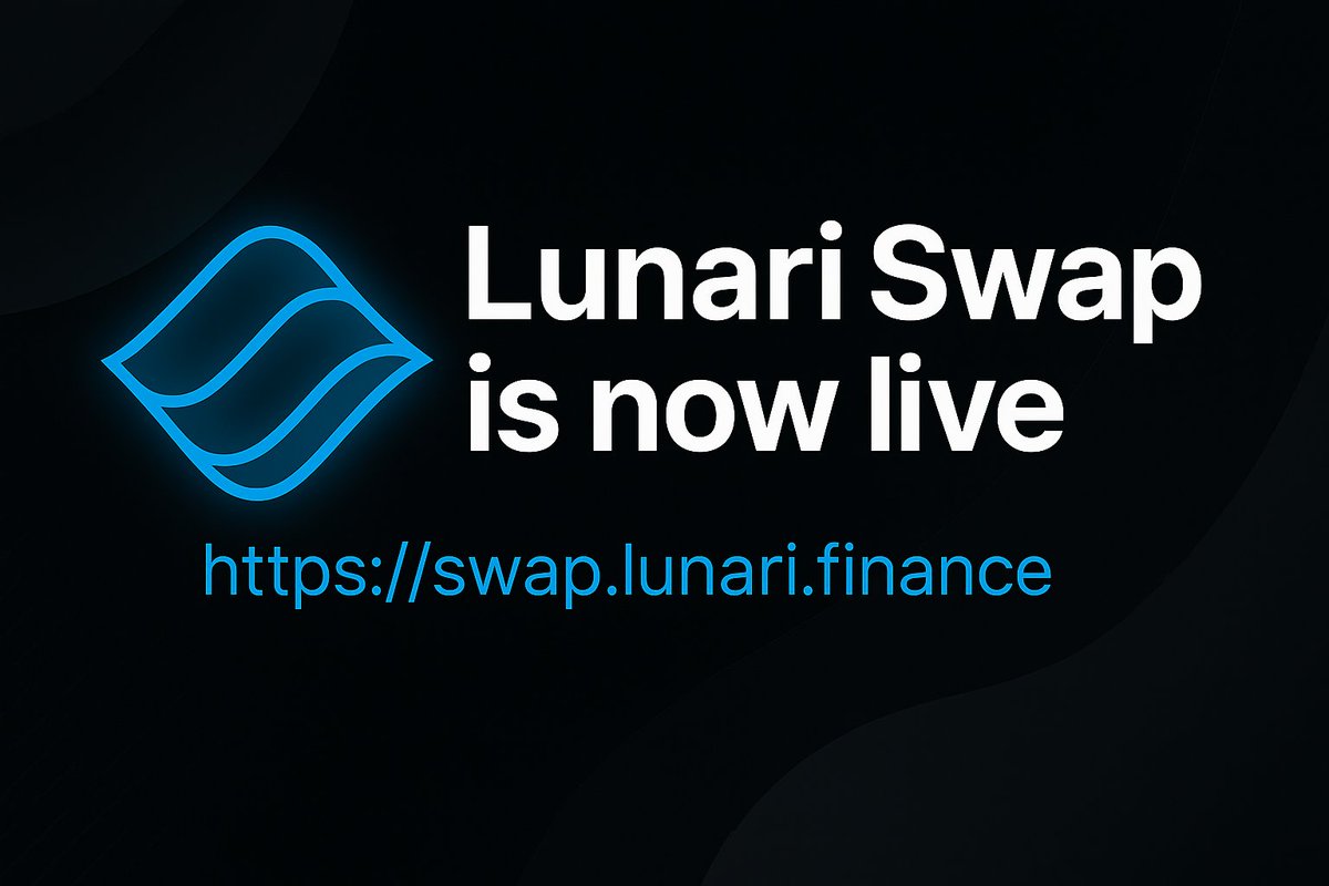 Lunari Network (@lunari_network) on Twitter photo Our first product is live: Meet Lunari Swap
Swap tokens on <a href="/helios_layer1/">Helios Blockchain</a> testnet, set up LP positions, and more!
Actions performed on Lunari Swap grant you Helios Testnet XP on the testnet platform ๐ธ
Try it now: swap.lunari.finance Our first product is live: Meet Lunari Swap
Swap tokens on <a href="/helios_layer1/">Helios Blockchain</a> testnet, set up LP positions, and more!
Actions performed on Lunari Swap grant you Helios Testnet XP on the testnet platform ๐ธ
Try it now: swap.lunari.finance