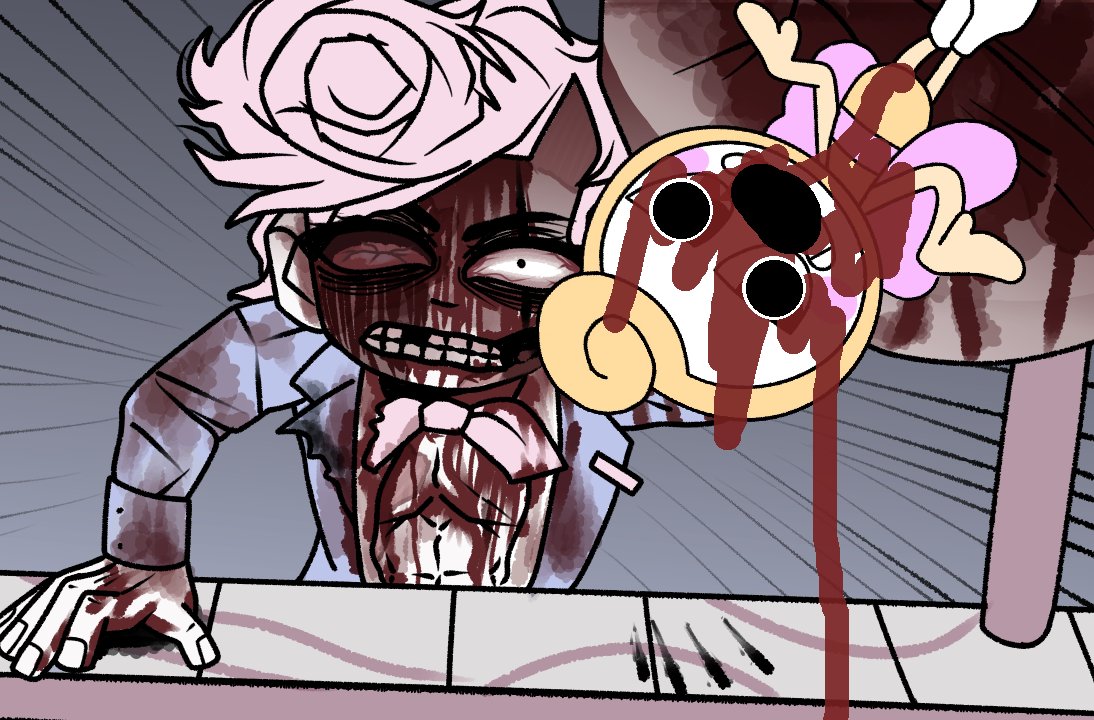 shroomychrist's tweet photo. I HATE THIS UGLY THING EVERYONE KEEPS COMPARING TO HARVEY SO I MADE HARVEY KILL IT https://t.co/oFfcLCWZNL