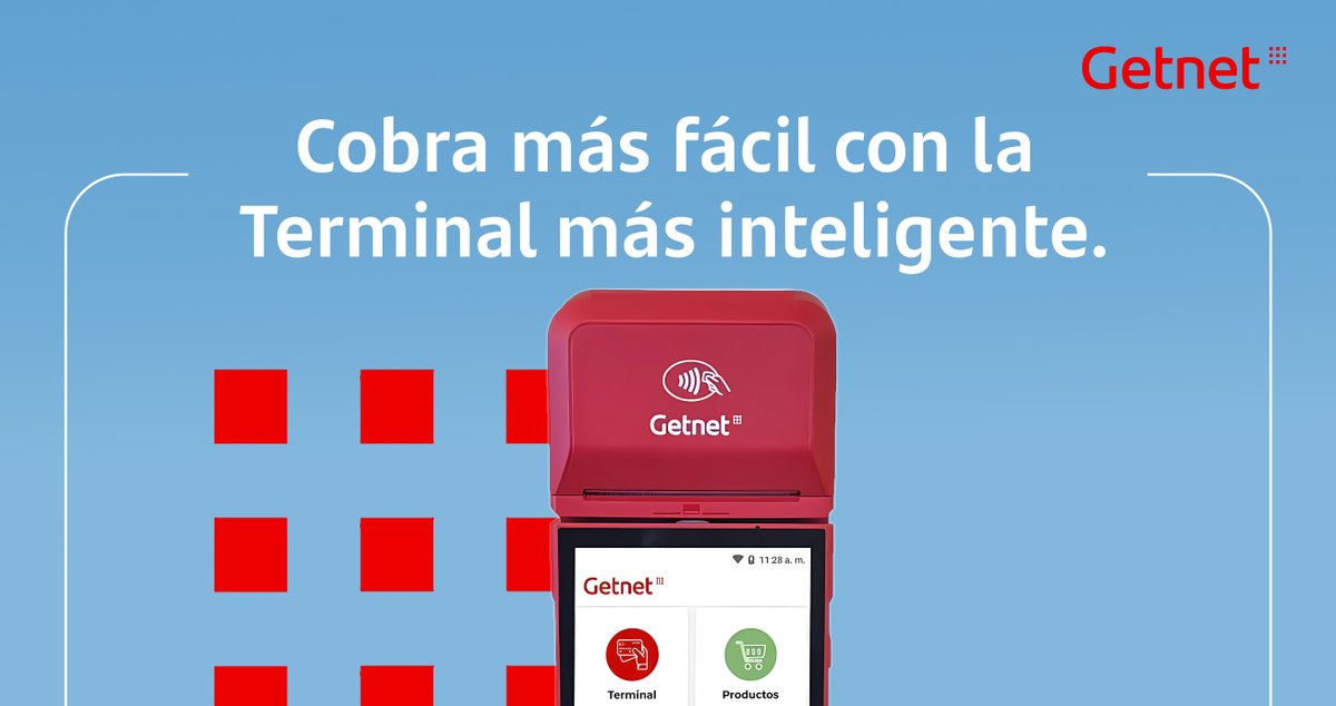 Cobra con todas las Tarjetas de Débito, Crédito y Wallets; además, imprime vouchers, consulta tus ventas y descarga reportes. No necesitas más cuando tienes una Get Smart 💡.

#ElFuturoEsTuyo #Getnet #GetReady