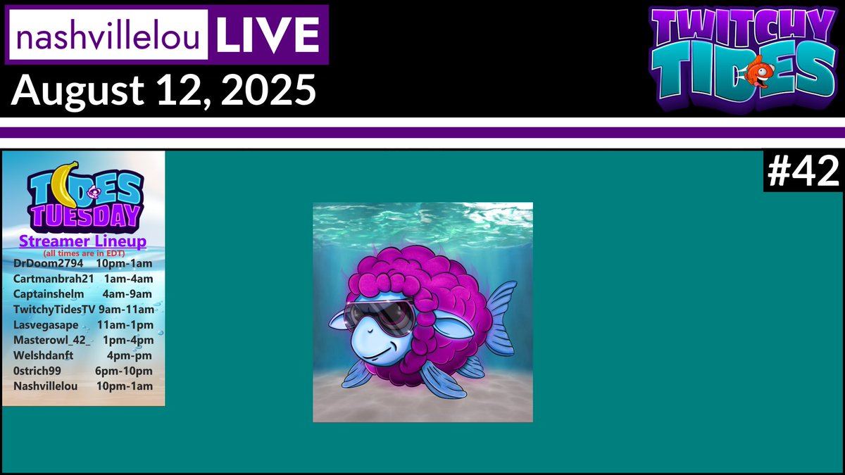 LouNashville's tweet photo. Join me at 10 pm EDT (2 UTC) for ep. #42 of Tides Tuesday on NashvilleLou Live! We'll have @TwitchyTides games and fun prizes.
See you there.
https://t.co/y1zB67Sj34
#TwitchyTides #TidesTuesday #NashvilleLou #livestream #videogame #funfactor https://t.co/SuTxhu6CMp