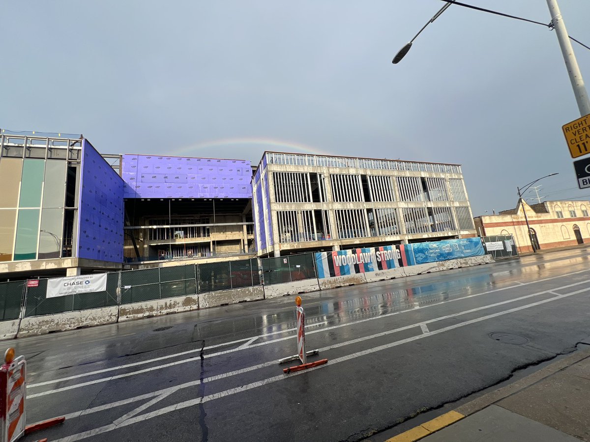 CoreyBBrooks's tweet image. A storm just rolled through… and left a beautiful rainbow stretched right over our center that’s being built. 🌈 A reminder that after the rain comes the promise. 🙌🏾 #WalkAcrossAmerica #ProjectHOOD #HopeInTheHood