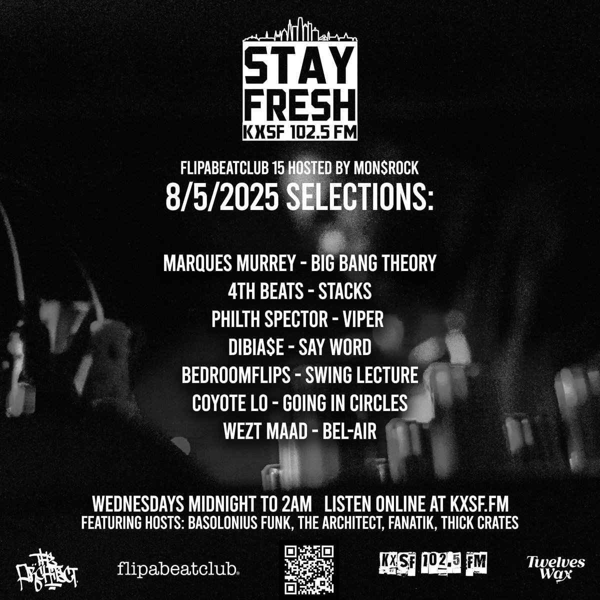 monsrock (@coldtwelvers) on Twitter photo Just uploaded the <a href="/flipabeatclub/">flipabeatclub ®️</a> segment of #StayFreshRadio from 8/5/25 to SoundCloud. Tune in tonight from midnight to 2 AM to see what we play this week.
on.soundcloud.com/b2u2RleFmMlNzG… Just uploaded the <a href="/flipabeatclub/">flipabeatclub ®️</a> segment of #StayFreshRadio from 8/5/25 to SoundCloud. Tune in tonight from midnight to 2 AM to see what we play this week.
on.soundcloud.com/b2u2RleFmMlNzG…